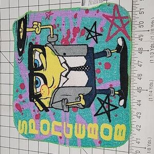 Nickelodeon 2014 Sponge Bob Wash Cloth - gently pre-loved‎